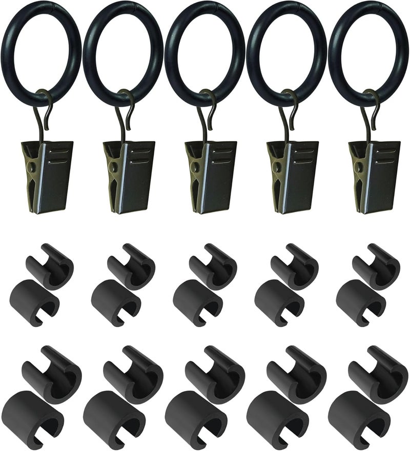 Luckupper Garden Flag Clips and Stoppers - Anti-Wind Accessories - C Clamp and Stainless Steel Clip with Loop for Garden Flag Holder Stand - Image 1